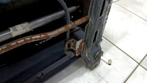 Rândul din spate al treilea rând Toyota Highlander 17-17 piele neagră, cusături maro, curățabil uscat, lovituri, contact cu apa