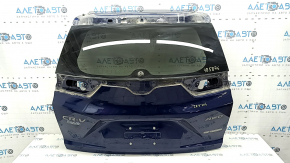 Дверь багажника голая со стеклом Honda CRV 17-22 синий B-588P, тонировка, тычки