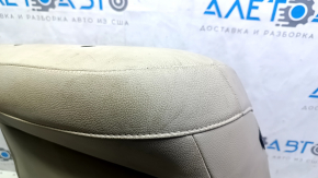 Обшивка спинки пассажирского сиденья Honda Accord 13-17 кожа бежевая, с перфорацией, подогрев, под химчистку