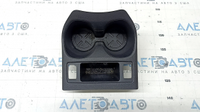 Suport pahare central Nissan Rogue 14-17 negru, pentru scaune incalzite, zgarieturi