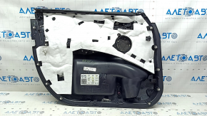 Garnitură portiere față dreapta BMW X3 G01 18-21 piele bej, inserție din piele bej, cusături gri, inserție din lemn de plop, cu mâner, cu nasturi, curățabil uscat