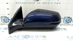 Зеркало боковое левое в сборе Honda CRV 17-22 9 пинов, поворотник, BSM, подогрев, синее