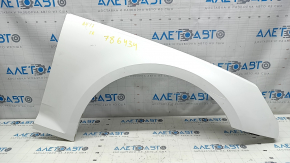 Aripa dreapta fata Audi A4 B9 17-19 cu console, alb LY9C