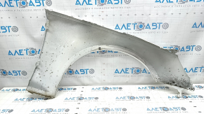 Крыло переднее левое Audi A4 B9 17-19 с кронштейнами, белый LY9C, вмятина