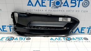 Решетка бампера правая Honda Accord 18-20 hybrid, под птф, черный глянец