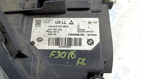 Фара передняя левая в сборе BMW 3 F30 16-18 галоген, песок