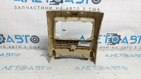 Накладка центральной консоли задняя BMW 3 F30 12-18 бежевая venetobeige, под дефлектор и прикуриватель