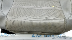Husa scaun sofer Honda CRV 17-22 piele, gri, perforata, incalzita, contact cu apa, curatabila uscata
