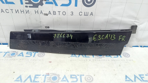 Decorație laterală față dreapta Ford Escape MK3 13-19 negru lucios, zgârieturi