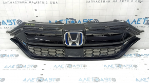 Решетка радиатора grill в сборе Honda CRV 20-22 со значком, hybrid, под радар, с накладками молдингов, песок
