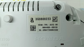 Щиток приборов Honda CRV 20-22 hybrid EX-L, Touring, царапины, трещина в стекле, трещины в креплениях