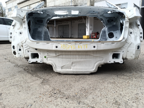 Задняя панель Audi A4 B9 17-20 2 части, на кузове, белая