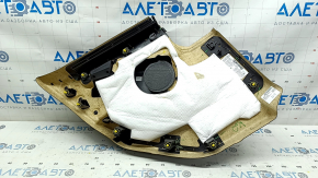 Cartela ornamente usi spate dreapta BMW i3 14-21 negru, cotiera piele neagra, inserare stofa gri, cu suprapunere