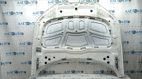 Капот голый Audi A4 B9 17-20 сталь, белый LY9C, вмятина