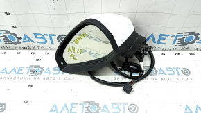 Oglinda laterala stanga completa Audi A4 B9 17-19 12 pini, alb, semnal de viraj, auto-dimming, pentru memorie, trage in oglinda