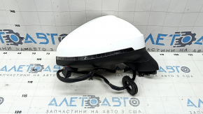 Oglinda laterala dreapta completa Audi A4 B9 17-19 12 pini, alb, semnalizator, auto-dimming, pentru memorie