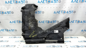 Защита днища задняя правая Audi A4 B9 17-20 пробито отверстие