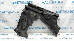 Защита днища задняя правая Audi A4 B9 17-20 пробито отверстие