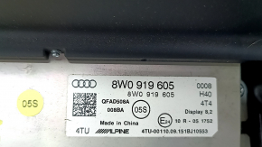Монитор, дисплей, навигация Audi A4 B9 17-23 8.2" с кронштейном, царапины, надломано крепление
