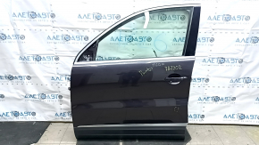Дверь в сборе передняя левая VW Tiguan 09-18 keyless, графит LD7P, крашенная, тычка