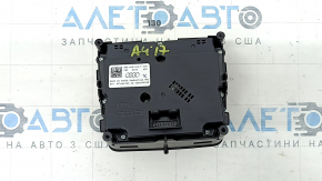 Консоль управление центральной панели Audi A4 B9 17-23 черная с хром