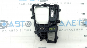 Накладка шифтера Audi A4 B9 17-25 черная с хром