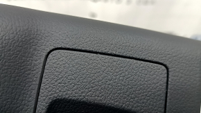 Накладка центральной консоли задняя Audi A4 B9 17-25 черная, под прикуриватель, 2 части, тычки, царапина
