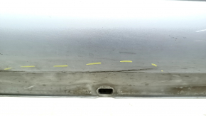 Порог правый Mercedes W213 E 300/350 17-23 без молдингов, AMG pkg, с заглушками, серебро, царапины