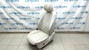 Водительское сидение Mercedes W213 E 17-23 без airbag, электрическое, подогрев, память, кожа, бежевое, потерта кожа, под чистку