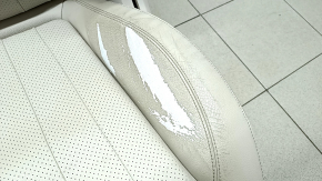 Водительское сидение Mercedes W213 E 17-23 без airbag, электрическое, подогрев, память, кожа, бежевое, потерта кожа, под чистку