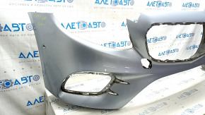 Бампер передний голый Mercedes W213 E 17-20 под парктроники, AMG pkg, серебро, царапины
