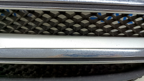 Решетка радиатора grill Mercedes W213 E 17-20 без камеры, AMG pkg, с подсветкой, песок