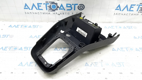 Накладка центральной консоли VW Tiguan 09-18 тип 2, черная, 2 части, царапина