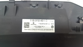 Накладка передней панели верхняя Volkswagen ID.4 23-26 черная под лобовым с подсветкой