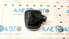 Husa schimbator Jeep Compass 17-21 piele neagra, cadru cromat