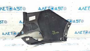 Бампер задний голый левый Volkswagen ID.4 23-26 под парктроник, черный LC9X