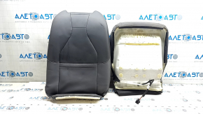 Обшивка пассажирского сидения Volkswagen ID.4 23-26 кожа черно-серая с перфорацией, подогрев