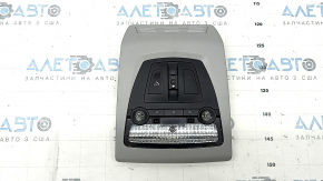 Плафон освещения передний BMW X3 F25 15-17 под панораму с кнопкой SOS, серый (HIMMELGRAU)