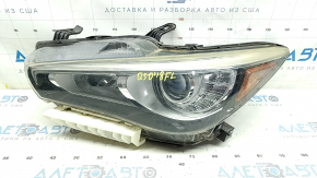 Far fata stanga complet Infiniti Q50 18-20 fara AFS cu suport inferior