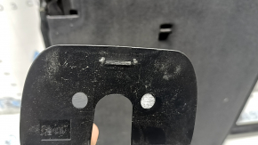 Spătarul rândului de scaune din spate rândul 2 dreapta BMW X3 F25 11-17 piele neagră, cu centură de siguranță, închidere ruptă a capacului broașterii, zgârieturi pe capac