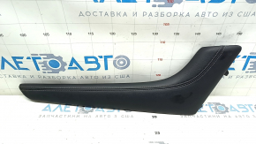Накладка центральной консоли боковая правая Infiniti Q50 18-20 верхняя, кожа черная