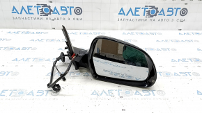 Зеркало боковое правое в сборе Audi Q3 8U 15-18 6+2 пинов, поворотник, подогрев, черное