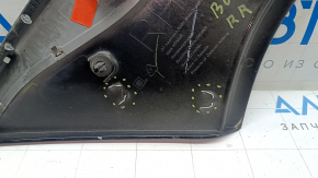 Накладка задняя крыла правая Chevrolet Bolt 17-21 черн глянец, хром молдинг, сломаны крепления