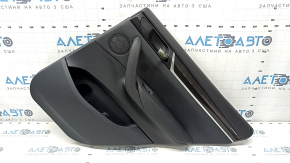 Garnitura portiera spate dreapta complet BMW X3 F25 11-17 piele neagra fara perdea, cotiera si insert cod negru, turnare Antracit, zgarieturi