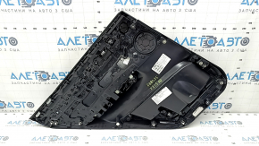 Garnitura portiera spate dreapta complet BMW X3 F25 11-17 piele neagra fara perdea, cotiera si insert cod negru, turnare Antracit, zgarieturi
