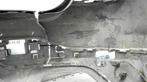 Бампер задний голый BMW X3 F25 15-17 под парктроники, графит, надломан, отсутствуют фрагменты, царапины, сломаны крепления