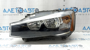Фара передняя левая голая BMW X3 F25 15-17 галоген, песок, царапины, паутинка