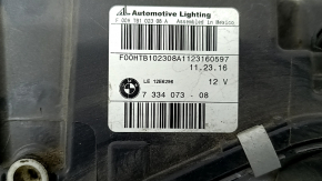 Фара передняя левая голая BMW X3 F25 15-17 галоген, песок, царапины, паутинка
