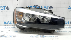 Фара передняя правая BMW X3 F25 15-17 галоген, сломано крепление, паутинка