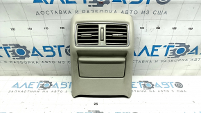 Decorație consola centrală spate Infiniti Q50 14-20 bej, cu deflector și scrumieră, bare de protecție